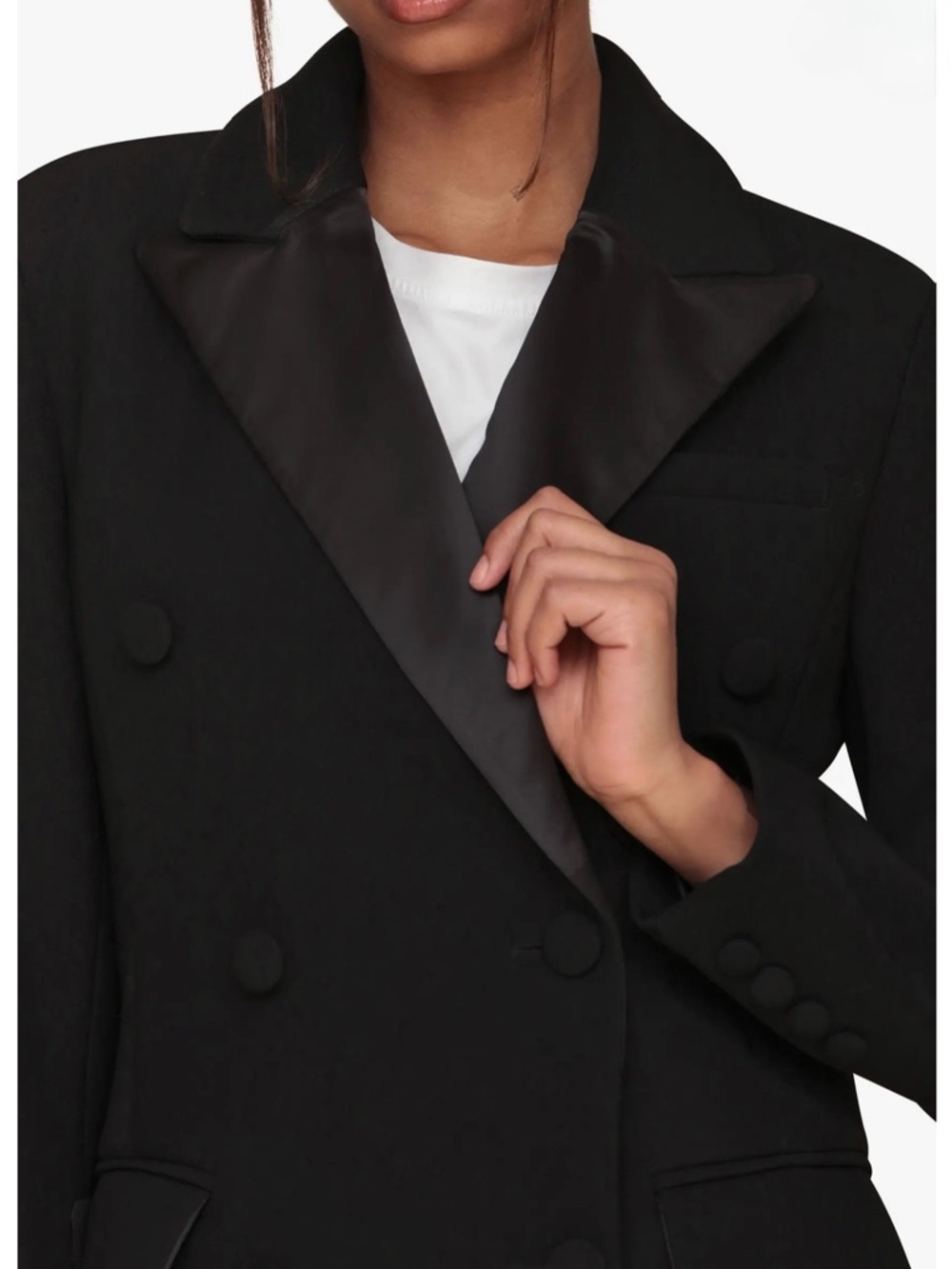 Avec Les Filles Tuxedo Hourglass Tailored Coat - Picture 5 of 16